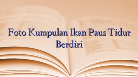 Foto Kumpulan Ikan Paus Tidur Berdiri