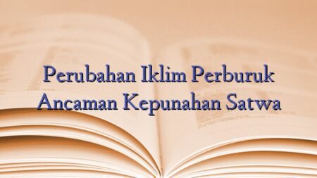 Perubahan Iklim Perburuk Ancaman Kepunahan Satwa