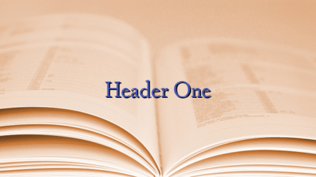 Header One